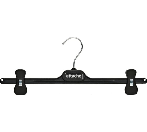 Изображение товара Вешалка-плечики Attache с прищепами, с018 37, пластик, черный, 370 мм 1740069