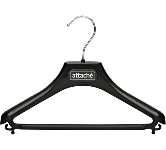 Изображение товара Анатомическая вешалка-плечики Attache, с022, пластик, черный, размер 42-44 1740067