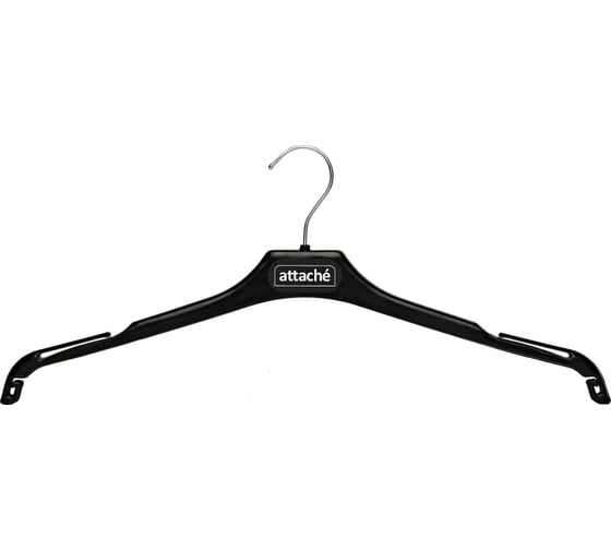 Изображение товара Вешалка-плечики для блузок Attache легкая с019, пластик, черный, размер 44-46 1740072