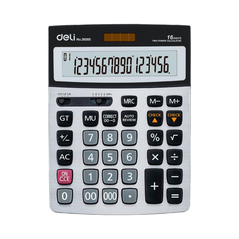 Изображение товара Калькулятор DELI 16-разрядный E39265 серый