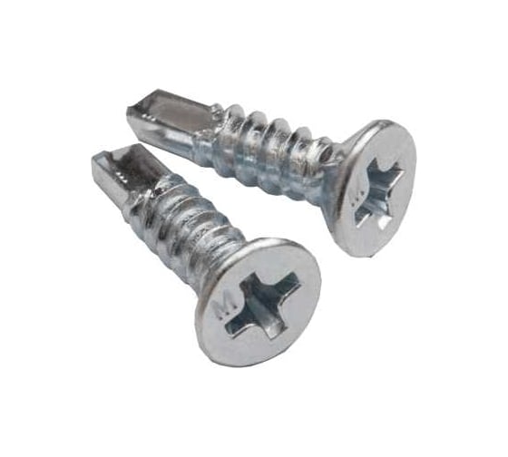 Изображение товара Саморез Daxmer оконный 3,9x19 бел.цинк,сверло 2000 шт 00-00462834