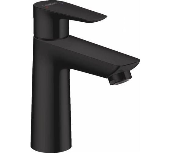 Изображение товара Смеситель для раковины Hansgrohe Talis e 110 без донного клапана, матовый черный 71712670 00000082198