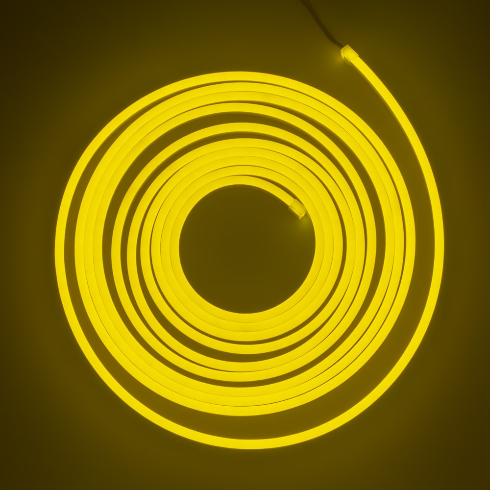 Неоновая светодиодная лента MAKSILED лента атласная 12 мм × 23 ± 1 м светло лимонный 51