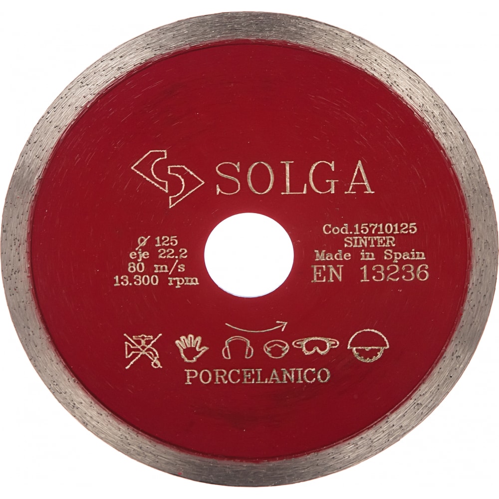 Алмазный диск Solga Diamant сплошной диск алмазный по керамограниту керамике solga diamant
