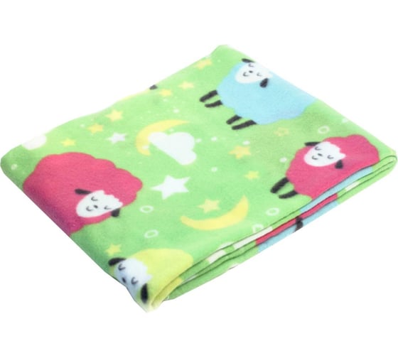 Изображение товара Плед Luscan барашки флис 130x150 см разноцветный 1437839