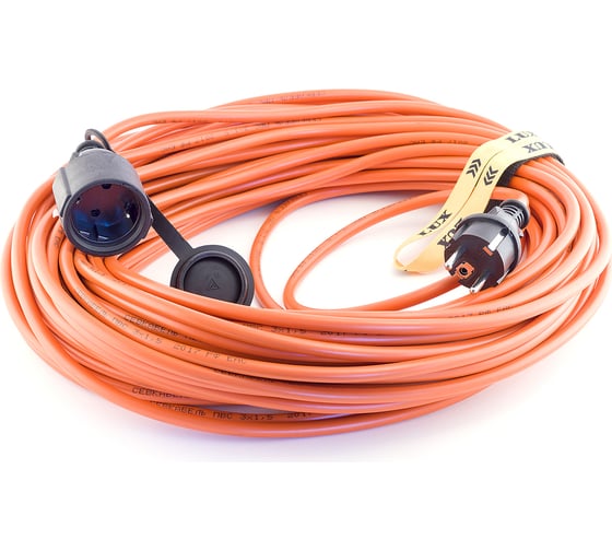 Изображение товара Силовой удлинитель без катушки УС1-Е-20 У-161, ПВС 3x1.5, 20м, 16А, 1 розетка с з/к LUX 16520 4606400419143