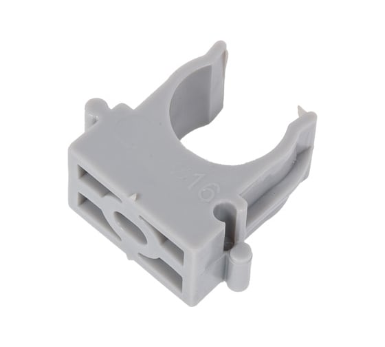 Изображение товара Крепеж-клипса для монтажа труб ТРИЗАМ O 16 мм, серая, 50 шт. TRZ0357