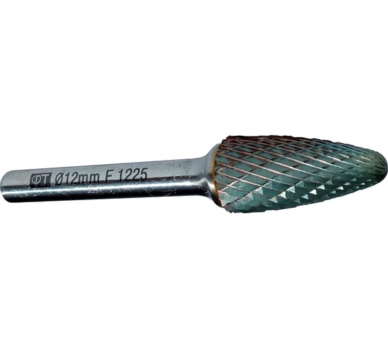 Изображение товара Бор-фреза твердосплавная c защитным покрытием F1225, тип F, 12х6х70х25 мм ФТ 821225