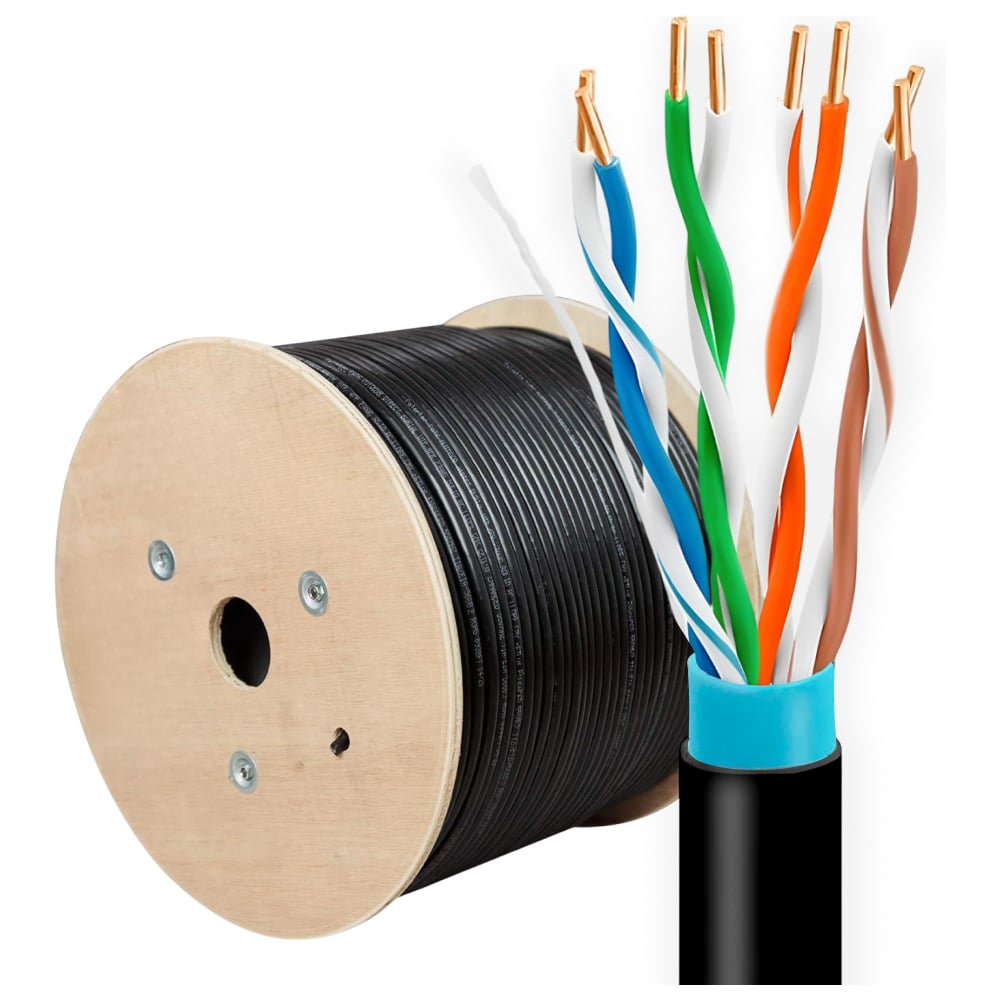Изображение товара Витая пара кабель 5Bites UTP 305м 24AWG медь влагозащищенный outdoor
