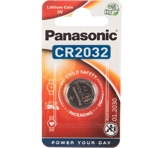 Изображение товара Дисковая литиевая батарейка CR2032 3В бл/1 Panasonic 5019068085138