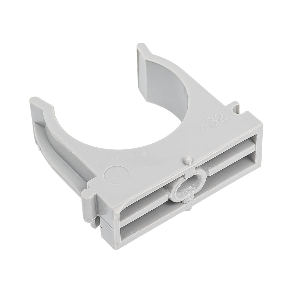 Изображение товара Крепеж-клипса для монтажа труб ТРИЗАМ O 32 мм, серая, 25 шт