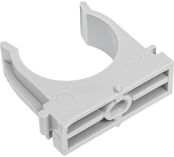 Изображение товара Крепеж-клипса для монтажа труб ТРИЗАМ O 32 мм, серая, 25 шт. TRZ0392