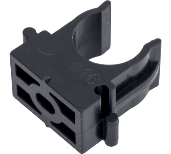 Изображение товара Крепеж-клипса для монтажа труб ТРИЗАМ O 16 мм, черная, 100 шт. TRZ0354