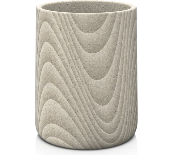 Изображение товара Настольный стакан для зубных щеток FORA spline, полирезин FOR-SPN044