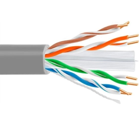 Изображение товара Кабель витая пара 5Bites utp / solid / 6cat / 23awg / cca / pvc / grey / 305m US6575-305A