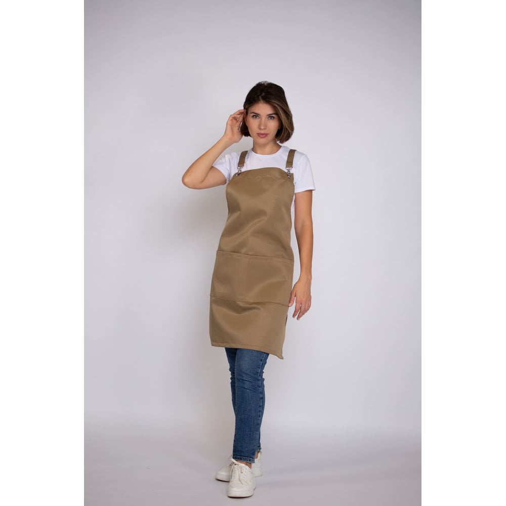 Изображение товара Водоотталкивающий универсальный фартук с люверсами Экосети светло-коричневый