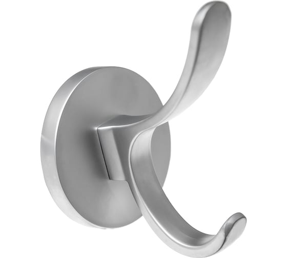 Изображение товара Мебельный крючок Kerron двухрожковый, матовый хром KR 0350 SC