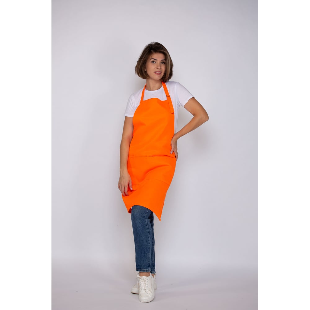 Изображение товара Универсальный рабочий фартук Экосети оранжевый УФО7570