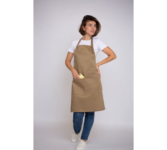 Изображение товара Универсальный рабочий фартук Экосети бежевый УФСК7570