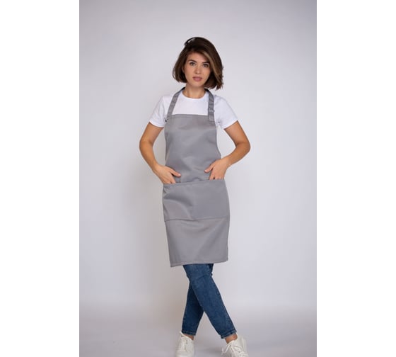 Изображение товара Универсальный рабочий фартук Экосети светло-серый УФСС7570