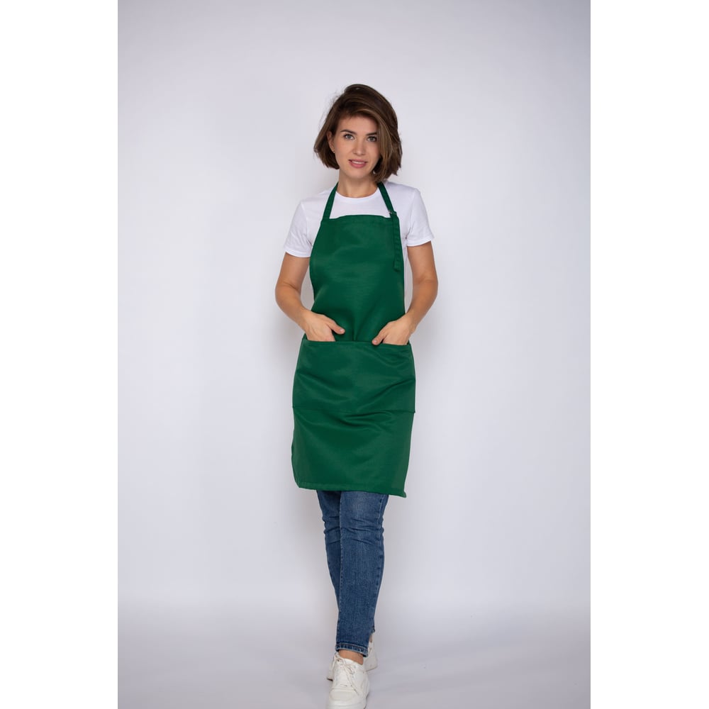 Изображение товара Универсальный рабочий фартук Экосети зеленый УФЗ7570