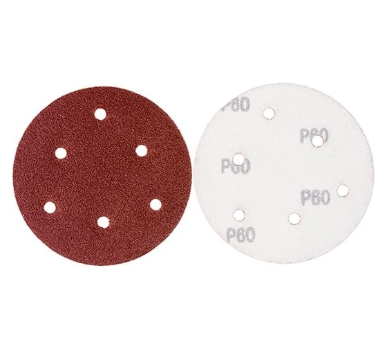 Изображение товара Диск шлифовальный на липучке 125 мм, Р60, 5 шт OXCRAFT УТ-00008141