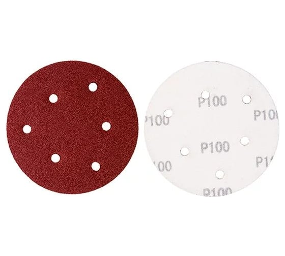 Изображение товара Диск шлифовальный на липучке 125 мм, Р100, 5 шт OXCRAFT УТ-00008143