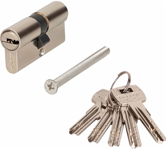 Изображение товара Латунный цилиндр Marlok ЦМ 60-5к, перфорированный ключ/ключ, CP (хром) 017536