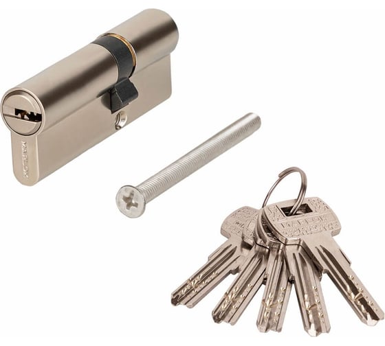 Изображение товара Латунный цилиндр Marlok ЦМ 80(30/50)-5к, перфорированный ключ/ключ, CP (хром) 019192