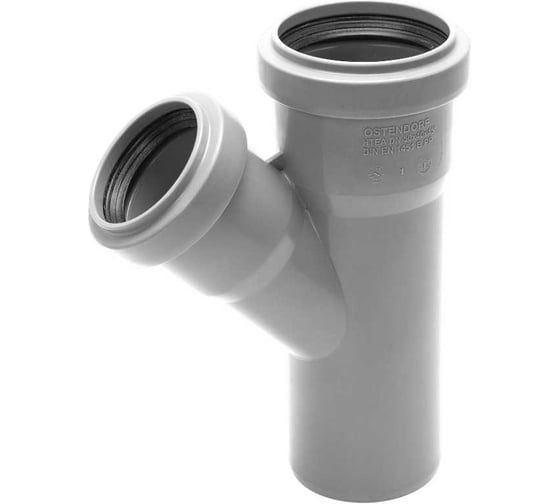 Изображение товара Тройник двухраструбный (45°) HTEA 50/40 Ostendorf 112210