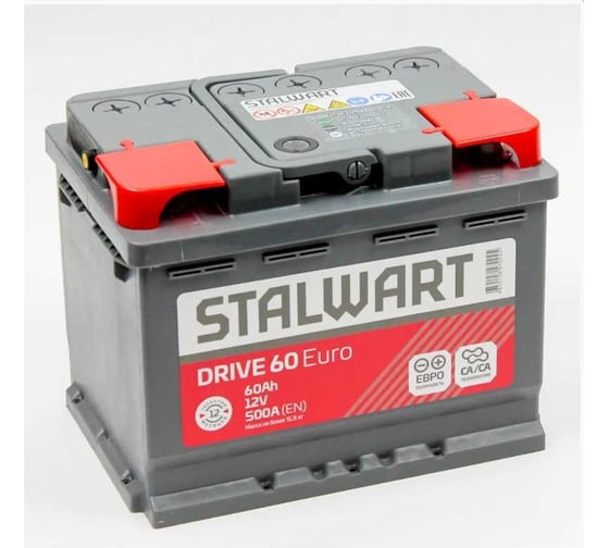Изображение товара Аккумуляторная батарея Stalwart Drive 6СТ-60.0 STD 60.0