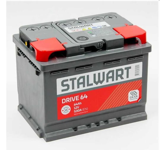 Изображение товара Аккумуляторная батарея Stalwart Drive 6СТ-64.1 STD 64.1