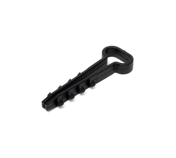 Изображение товара Дюбель-хомут для прямоугольного кабеля ТРИЗАМ 10-5, черный, нейлон, 100 шт. TRZ0300