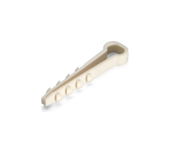 Изображение товара Дюбель-хомут для прямоугольного кабеля ТРИЗАМ 10-5, белый, нейлон, 50 шт. TRZ0293