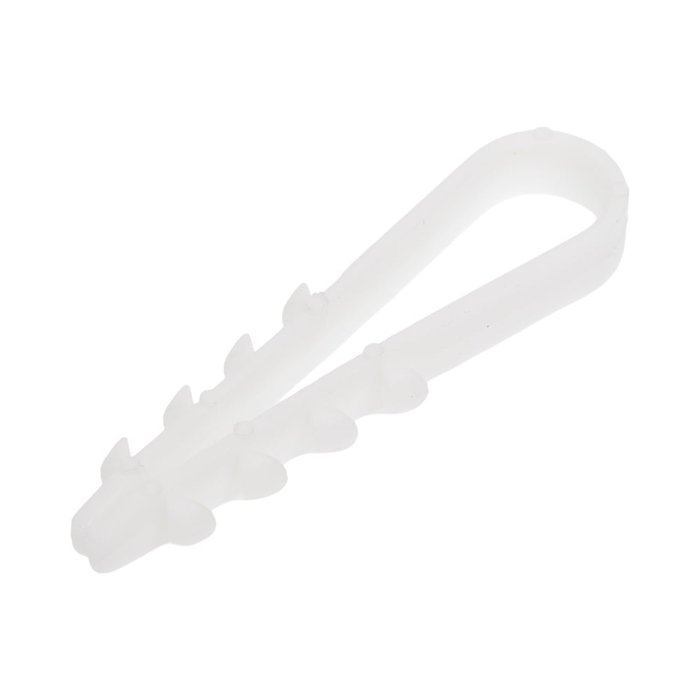 Изображение товара Дюбель-хомут ТРИЗАМ 5-10 белый нейлон 100 шт