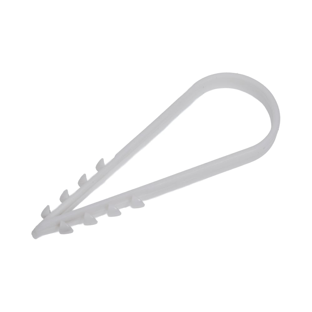 Изображение товара Дюбель-хомут ТРИЗАМ 19-25, белый, нейлон, 25 шт. TRZ0280
