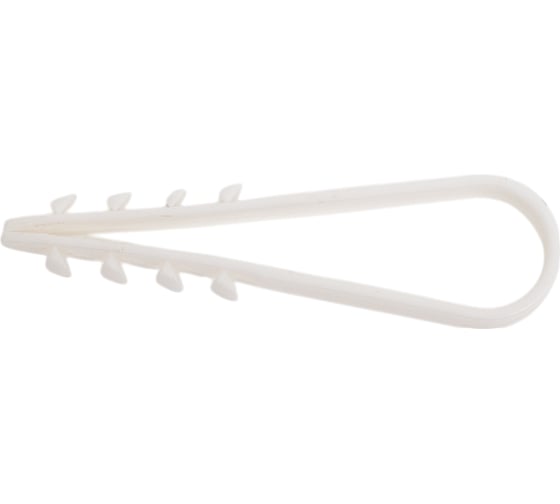 Изображение товара Дюбель-хомут ТРИЗАМ 11-18, белый, нейлон, 100 шт. TRZ0279