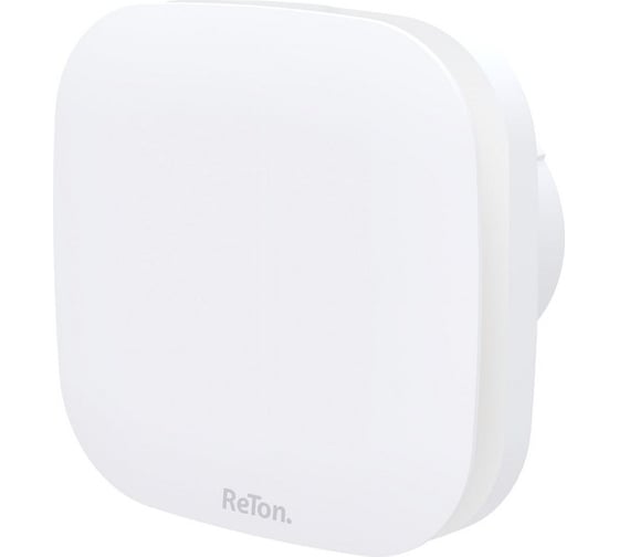 Изображение товара Вентилятор RETON Soft-100 НТ с обратным клапаном, датчиком влажности и таймером, 2 скорости, Великобритания 197552