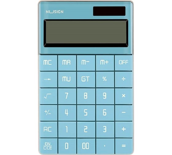 Изображение товара Настольный калькулятор DELI nusign ns041 12-разрядный синий 165x14x103 мм 1754756