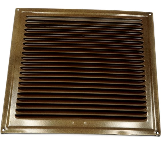 Изображение товара Решетка вентиляционная 200x200 мм, коричневая Металлик Левша 3-491.КМ