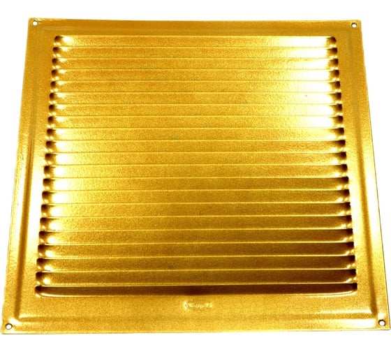 Изображение товара Решетка вентиляционная 200x200 мм, под золото Левша 3-491.ПЗ