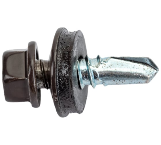 Изображение товара Кровельный саморез Kenner 5,5х19 RAL8019 серо-коричневый 300шт ск55198019ф