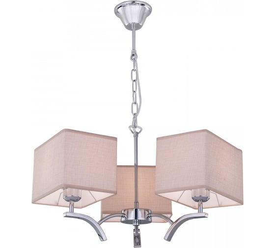 Изображение товара Люстра Citilux Эвора Квадро с бежевыми абажурами CL460231