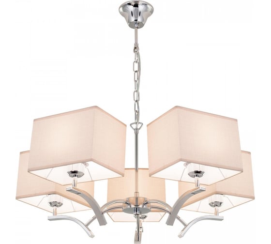 Изображение товара Люстра Citilux Эвора Квадро с бежевыми абажурами CL460251