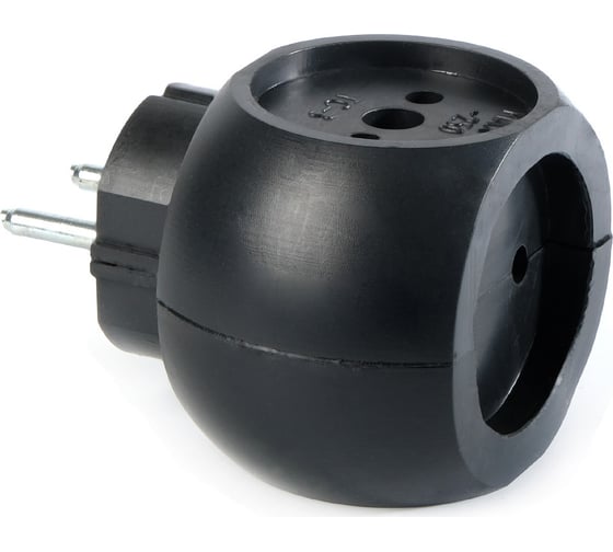 Изображение товара Адаптер ФАZА АП-3-Ш разветвитель черный, тройник, шар 1006509