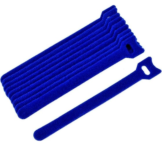 Изображение товара Хомут-липучка (стяжка) Pro Legend 150х12 мм, 10 шт., синий PL9604