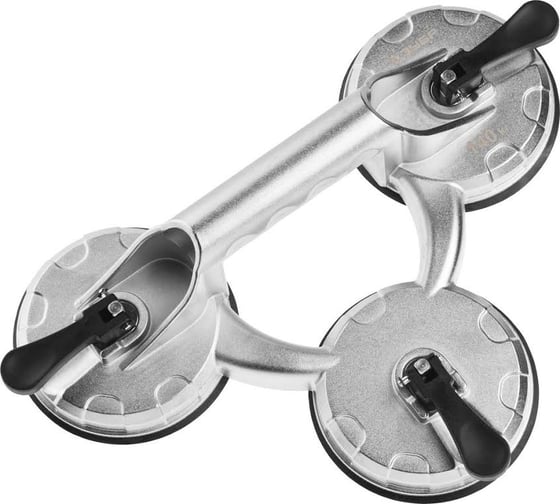 Изображение товара Стеклодомкрат ЗУБР Профессионал алюминиевый, профессиональный, тройной, 140кг 33723-3