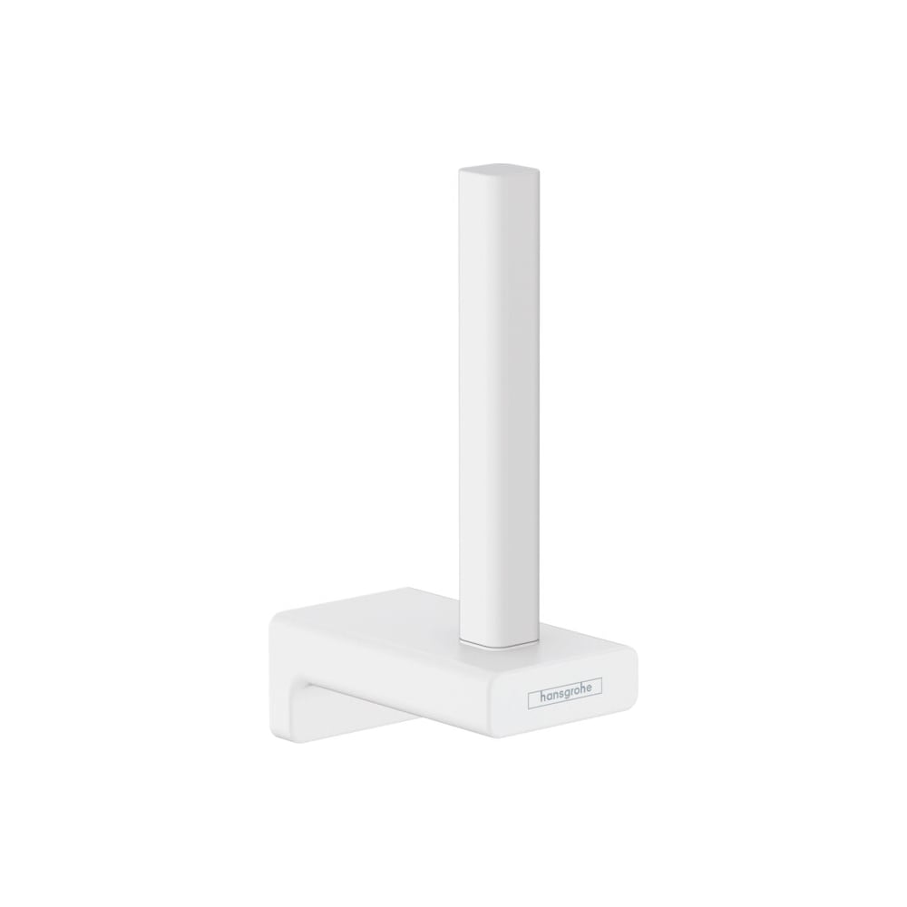 Изображение товара Бумагодержатель Hansgrohe Addstoris матовый белый настенный для туалетной бумаги