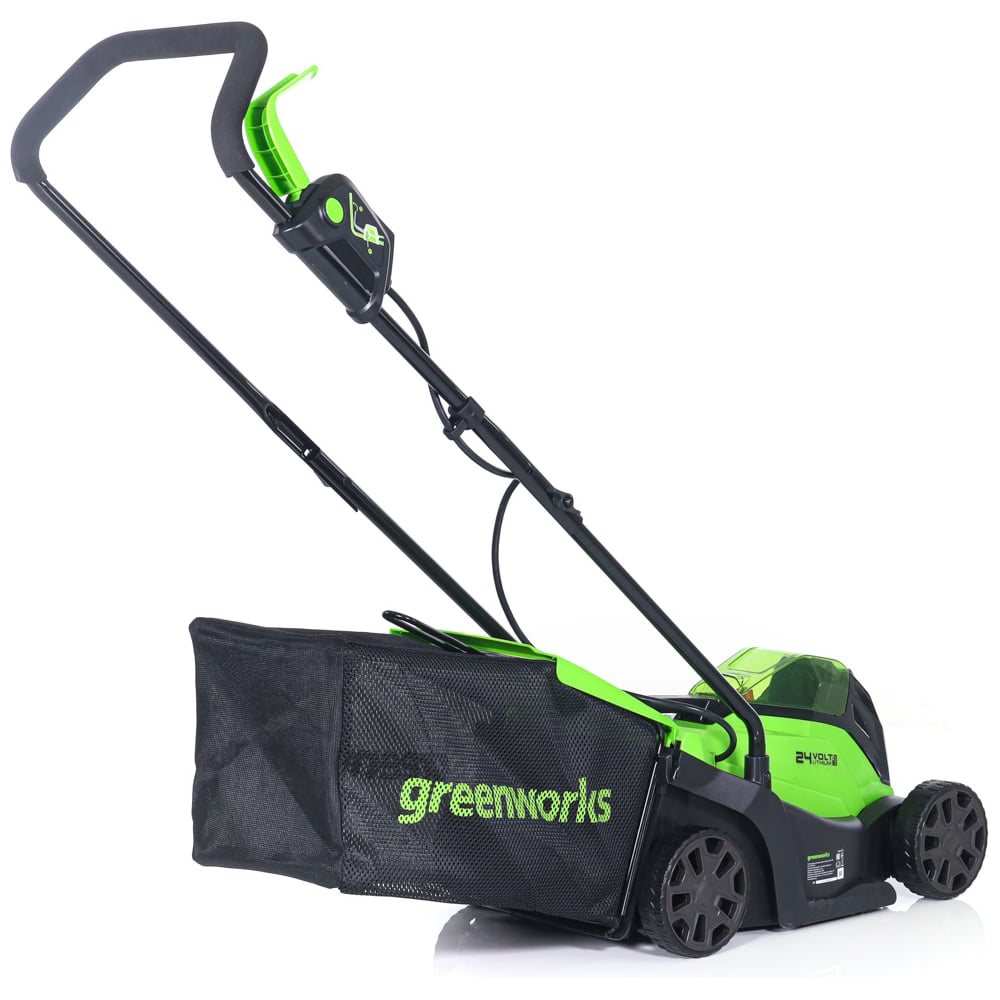 Изображение товара Газонокосилка аккумуляторная GreenWorks 24V, 33 см, бесщеточная, без АКБ и ЗУ 2516107 Изображение товара Газонокосилка аккумуляторная GreenWorks 24V, 33 см, бесщеточная, без АКБ и ЗУ 2516107