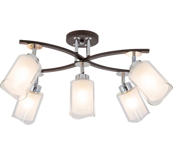 Изображение товара Люстра с поворотными плафонами Citilux Фортуна Венге Хром CL156152